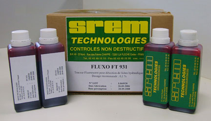 Gamme de produits pour la détection de fuite par traceur fluorescent - Srem technologies
